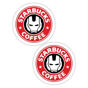 Ironman Coffee ×2 Sticker