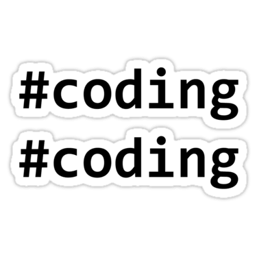 #coding ×2 Sticker