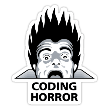 Coding Horror Sticker
