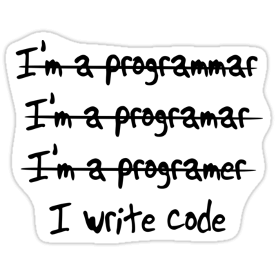 I write code Sticker