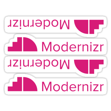 Modernizr ×4 Sticker