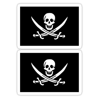 Pirate Flag ×2 Sticker