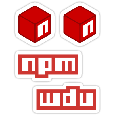NPM ×4 Sticker