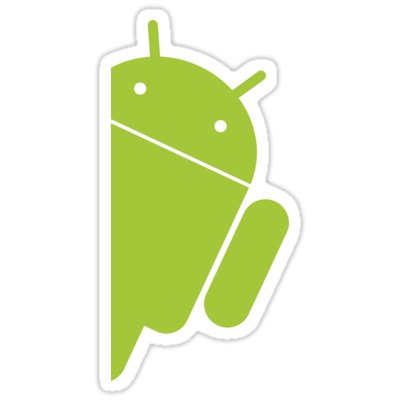 Android Peeking (Left) Sticker