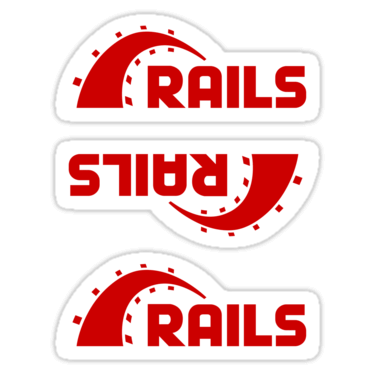 Ruby on Rails ×3 Sticker