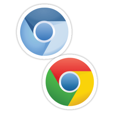 Chromium + Chrome Sticker