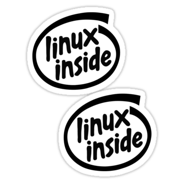 Linux Inside ×2 Sticker
