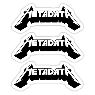 Metadata ×3 Sticker