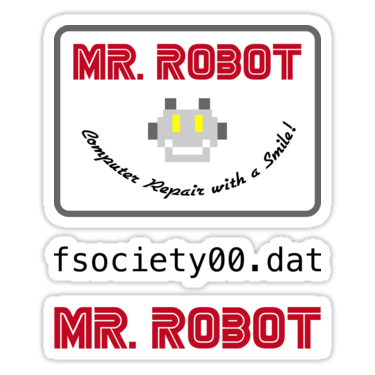 Mr. Robot ×3 Sticker