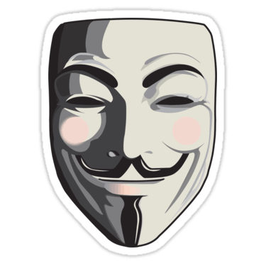Guy Fawkes Mask Sticker