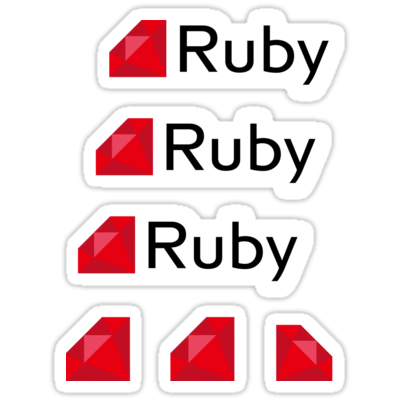 Ruby ×6 Sticker