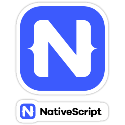 NativeScript ×2 Sticker