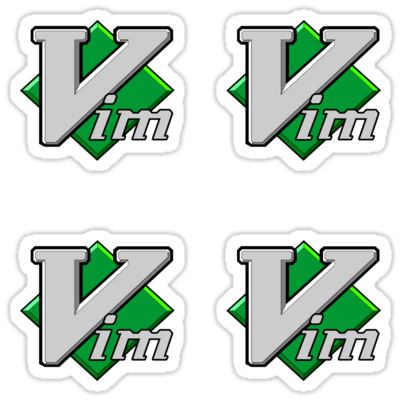 Vim ×4 Sticker