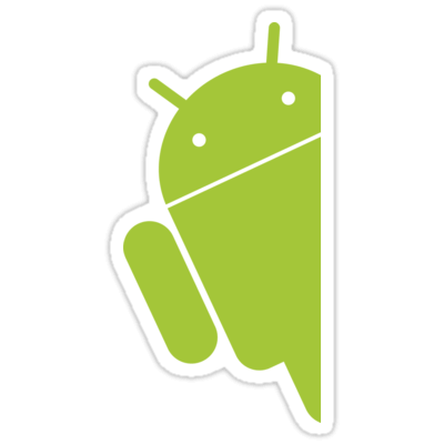 Android Peeking (Right) Sticker