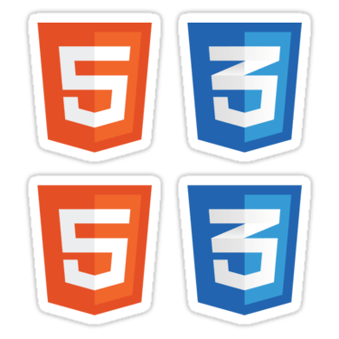 HTML5 + CSS3 ×4 Sticker