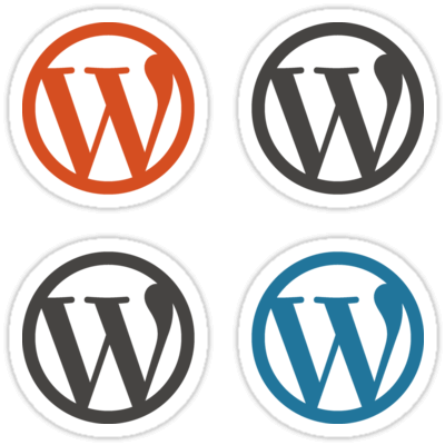 WordPress ×4 Sticker