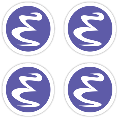 Emacs ×4 Sticker