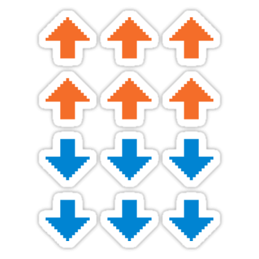 Reddit Upvote Downvote Sticker Devstickers