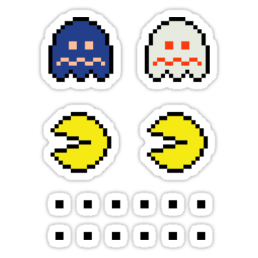 Pac-Man + Disabled Ghosts + Extra Dots Sticker