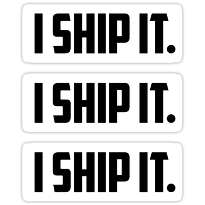 I Ship It. ×3 Sticker