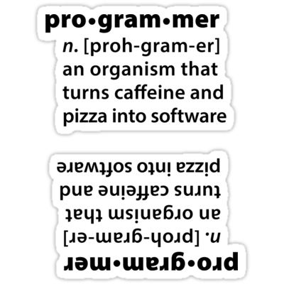 Programmer by definition ×2 Sticker