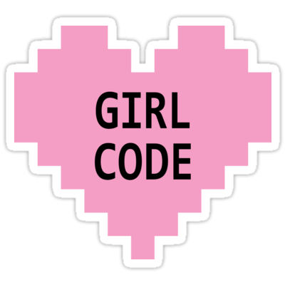 Girl Code Sticker