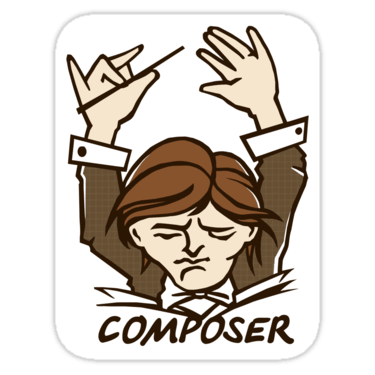 Composer ×2 Sticker