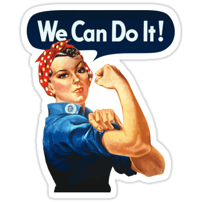 Rosie - We Can Do It Sticker
