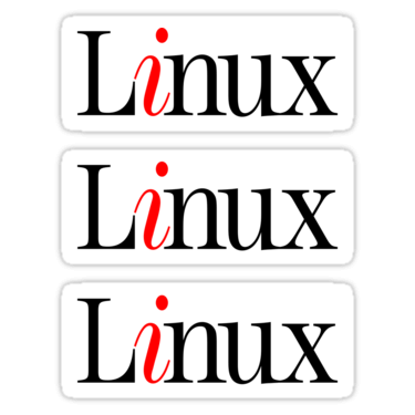 Linux ×3 Sticker