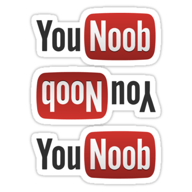 YouNoob ×2 Sticker