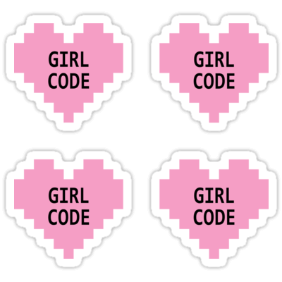 Girl Code ×4 Sticker