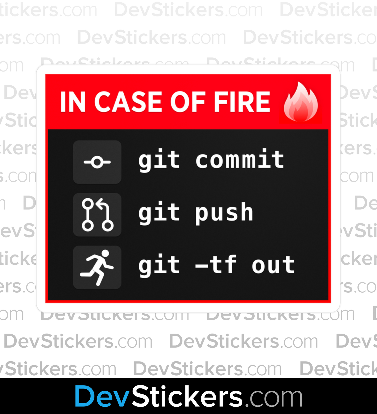 In Case of Fire - Git Commit ×1