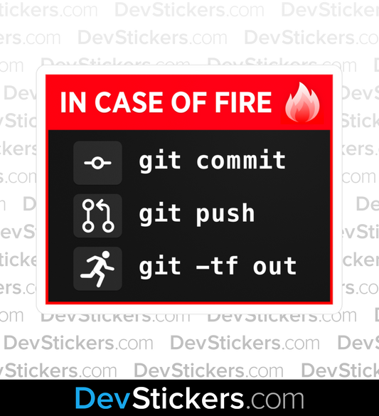 In Case of Fire - Git Commit ×1